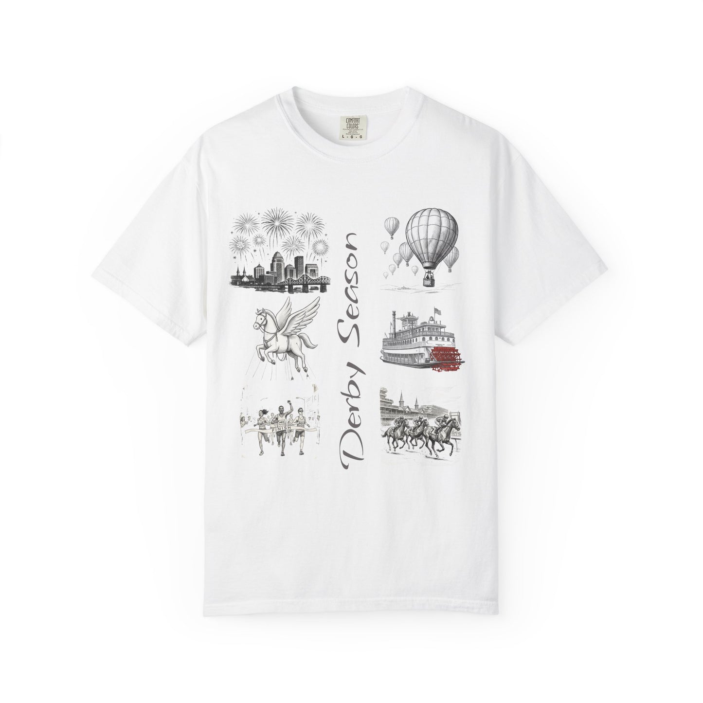 Derby Season T-Shirt — Horse Racing & Balloon Glow Festival Tee