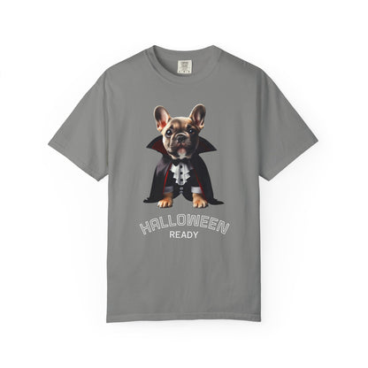 Funny French Bulldog Vampire T-Shirt, Pet Lover Gift, Halloween Costume Tee, Dog Theme Apparel, Unisex Graphic Shirt