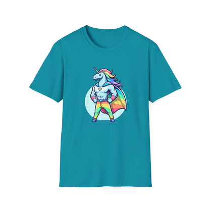 Dad Unicorn Superhero T-Shirt - Psychonaut Swag