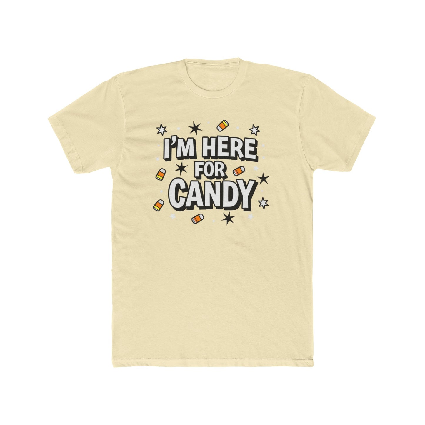 Fun Halloween Tee, I'm Here for Candy Unisex T-Shirt, Seasonal Fashion, Gift for Candy Lovers, Halloween Costume, Trick or Treat Shirt - Psychonaut Swag