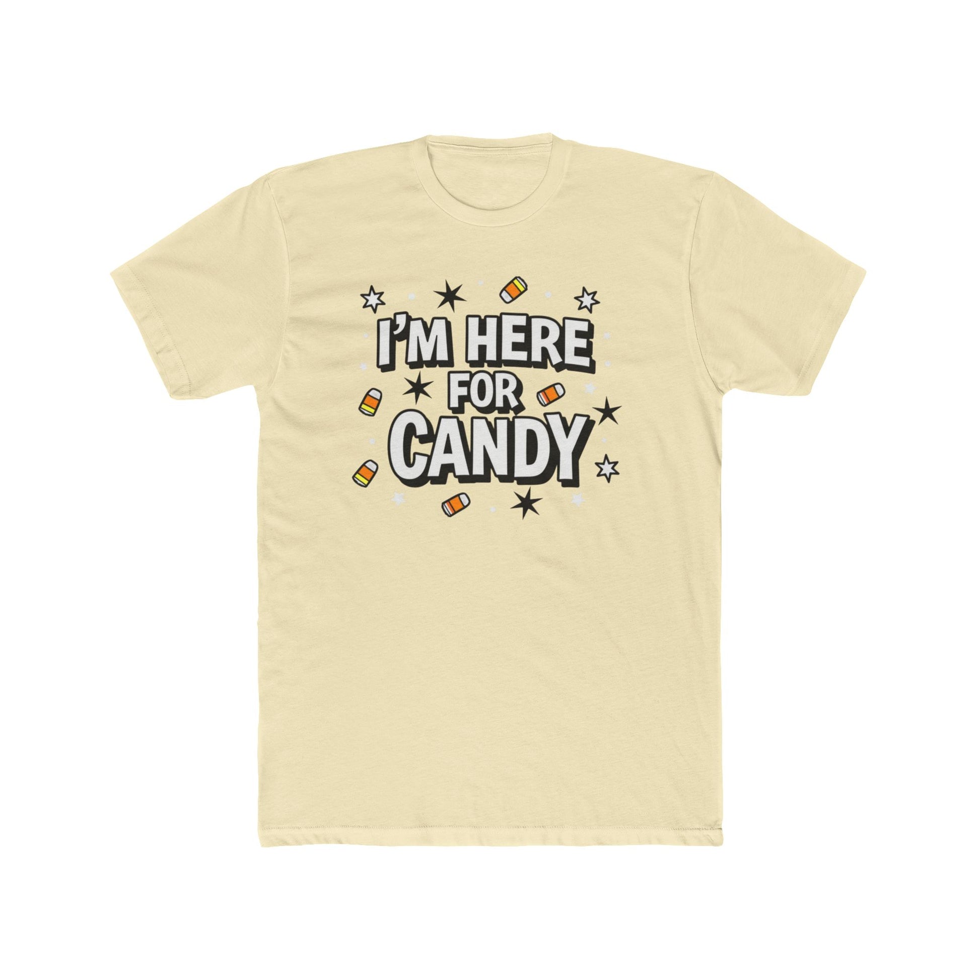 Fun Halloween Tee, I'm Here for Candy Unisex T-Shirt, Seasonal Fashion, Gift for Candy Lovers, Halloween Costume, Trick or Treat Shirt - Psychonaut Swag
