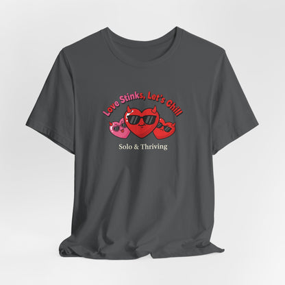 Love Smiles Tee — Retro Heart Sunglasses Graphic T-Shirt