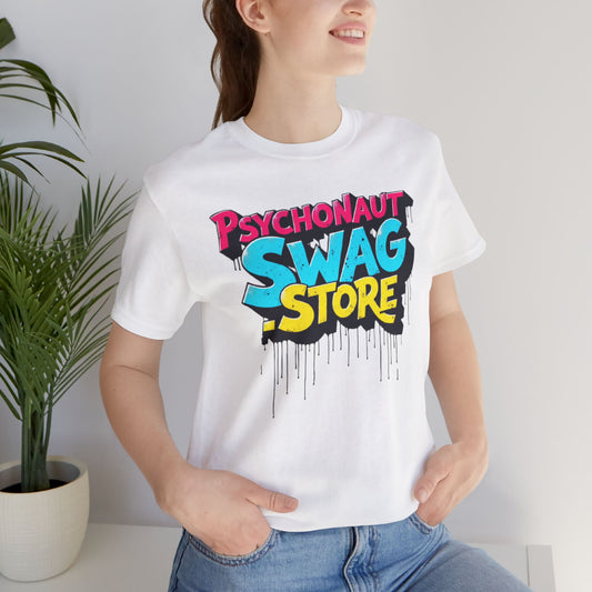 Psychonaut Swag Store Graphic Tee, Casual Streetwear, Cool Gift, Festival Fashion, Vintage Style, Unisex T-Shirt - Psychonaut Swag