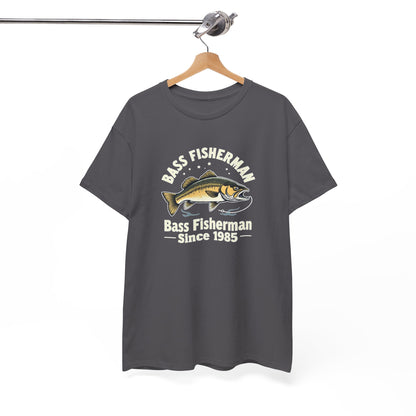 Bass Fisherman T-Shirt – "Bass Fisherman Since 1985" Vintage Fishing Tee