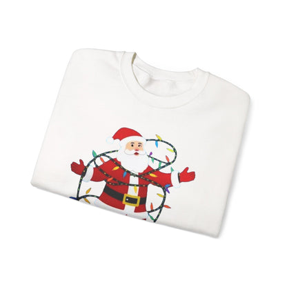 Christmas Santa Lights Crewneck Sweatshirt