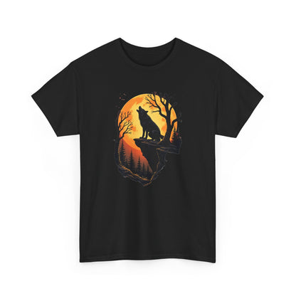 Wolf Howl T-Shirt — Moonlit Forest Graphic Tee