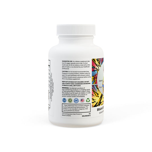 Super Brain, Brain Support Complex Supplement (60 Capsules) - Psychonaut Swag