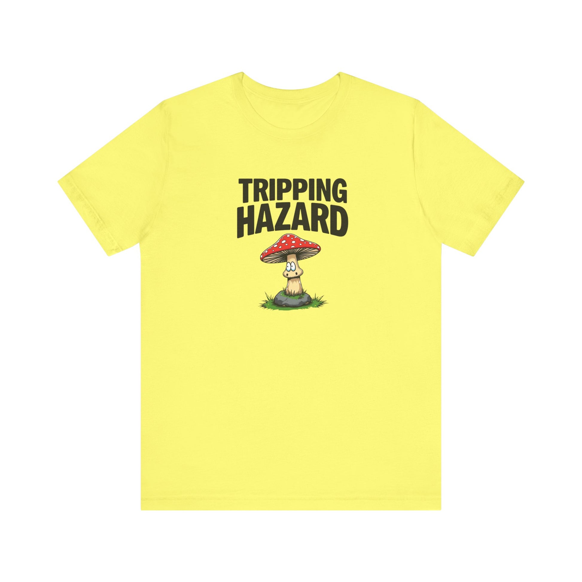 Tripping Hazard Mushroom Tee, Unisex Short Sleeve Shirt, Nature Lover Gift, Funny Graphic Shirt, Eco-Friendly Apparel, Mushroom [...] - Psychonaut Swag