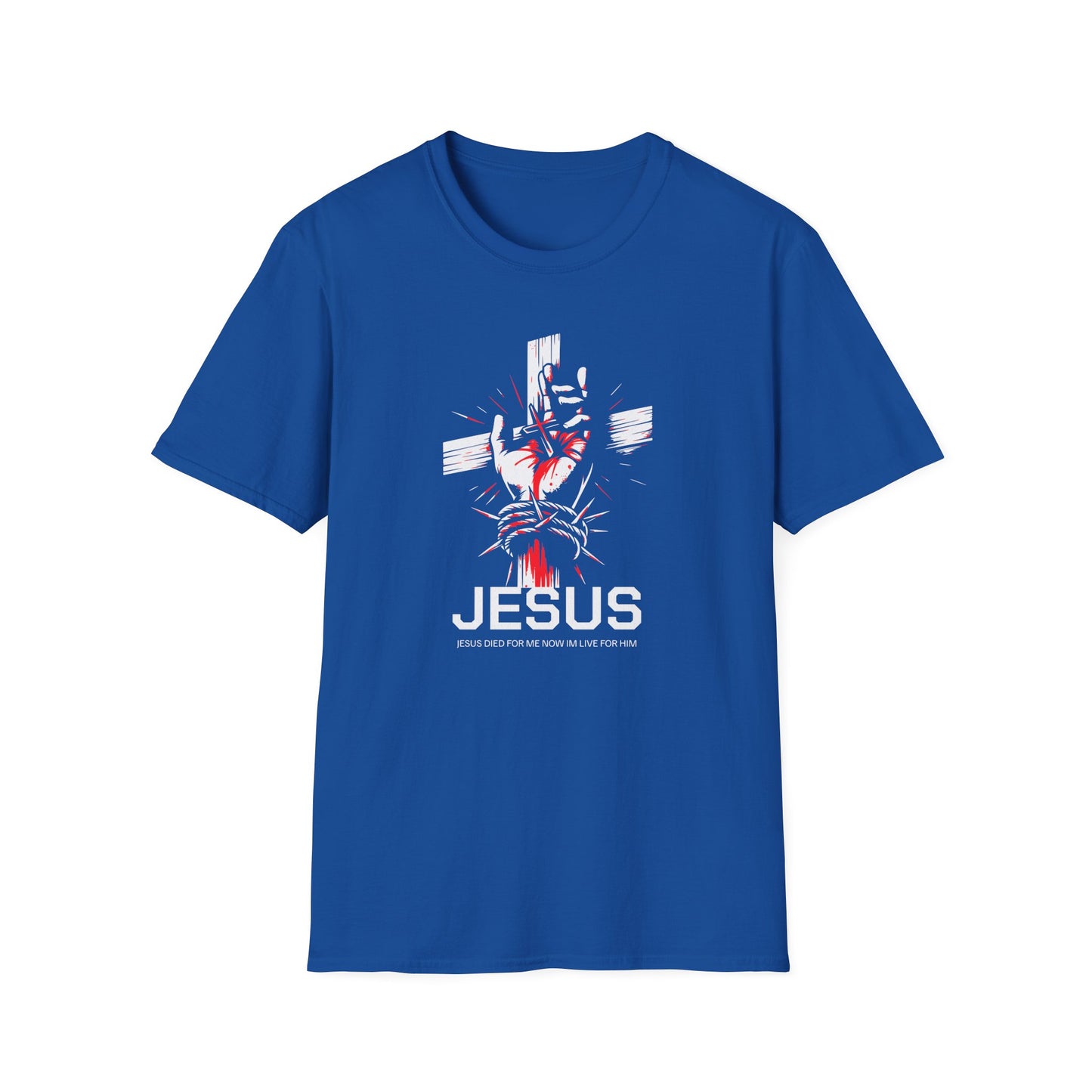 Jesus Cross T-Shirt — Blood and Crown Graphic Christian Tee