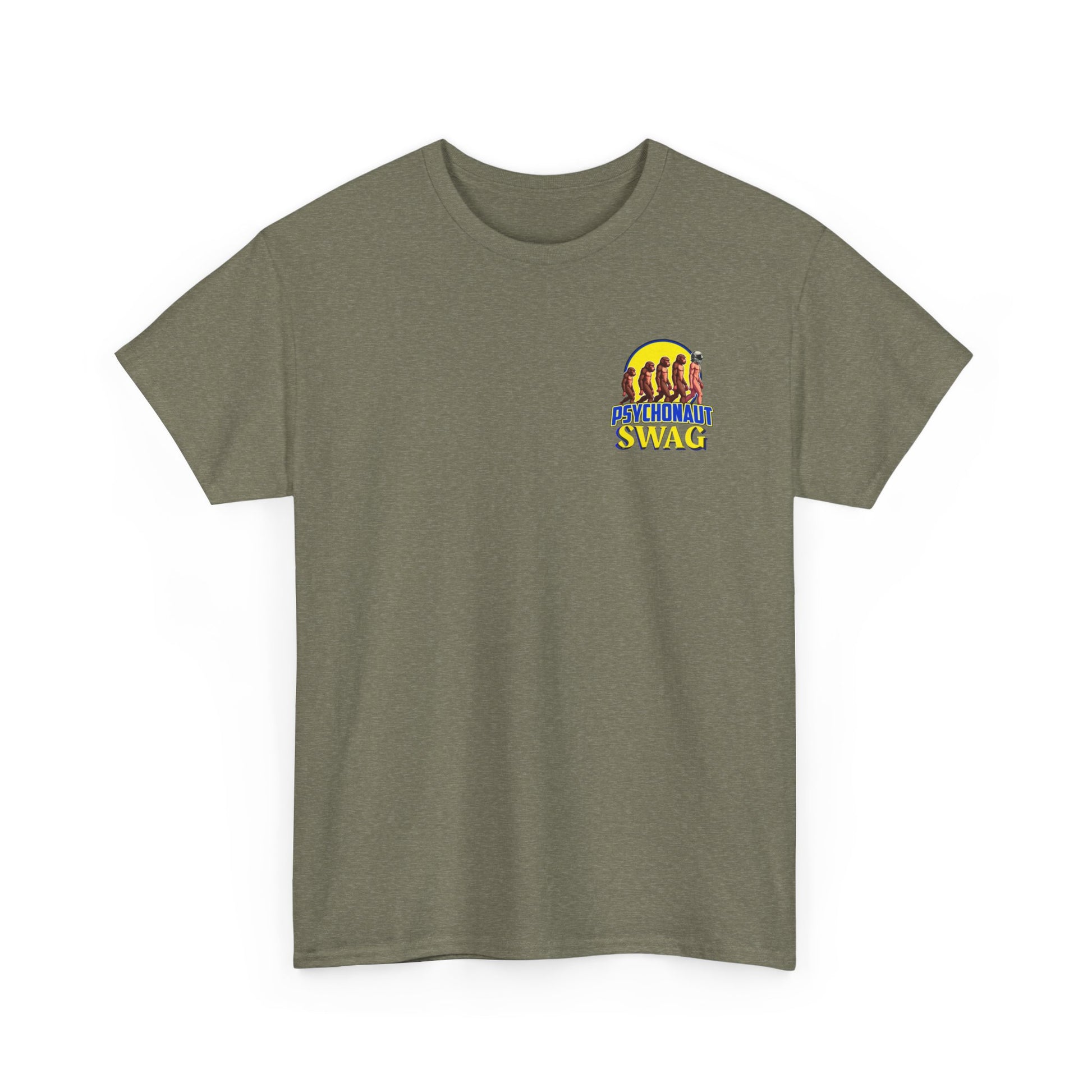 Colorful Retro Style Unisex Heavy Cotton Tee, Graphic Tee, Casual Wear, Gift Idea, Summer Fashion, Festival Outfit - Psychonaut Swag