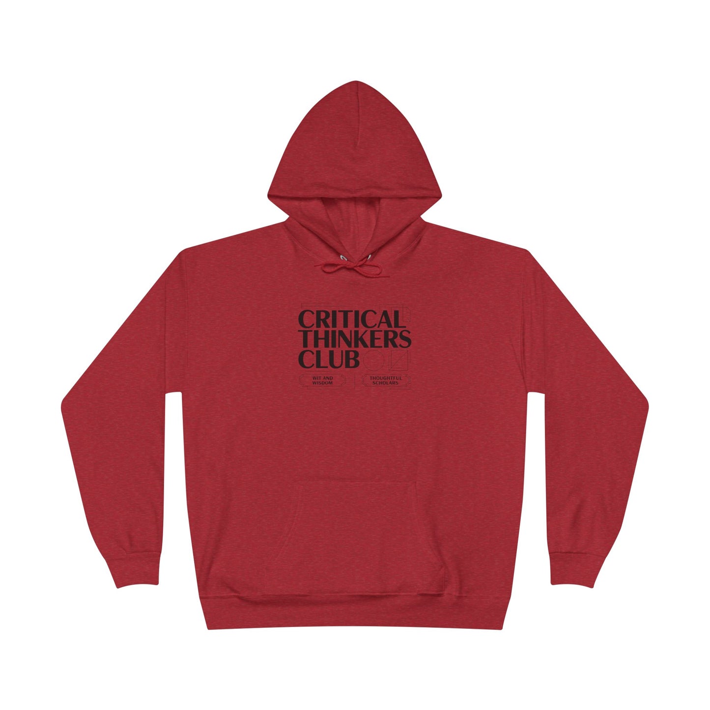 Critical Thinkers Club Hoodie — Graphic Pullover for Students & Intellectuals