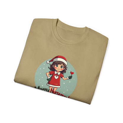 Nurse Christmas Tee — "Merry Nursemas!" Holiday Nurse T-Shirt