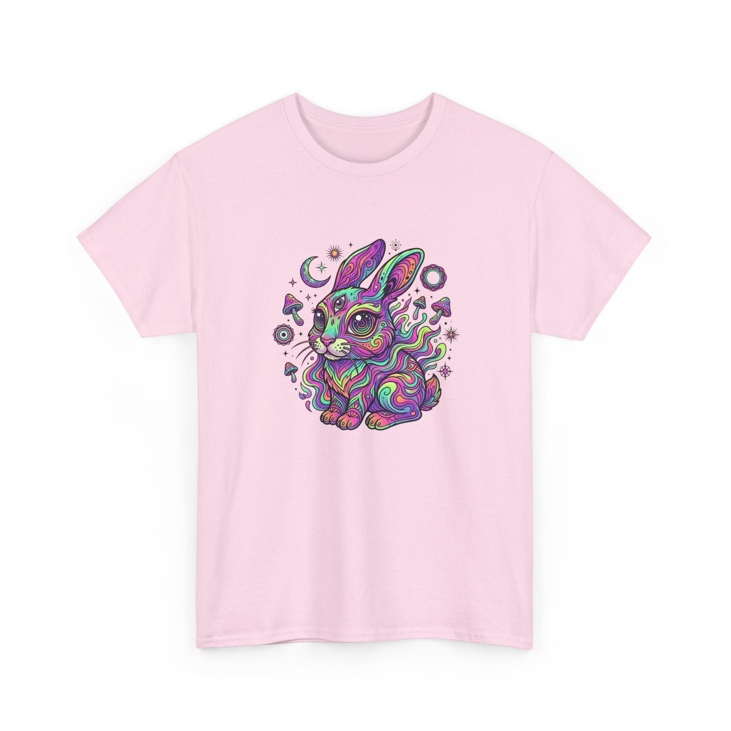 Psychedelic Bunny, Unisex Heavy Cotton Tee