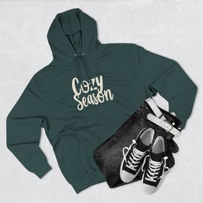 Cozy Season Hoodie — Soft Fleece Pullover with Script Graphic