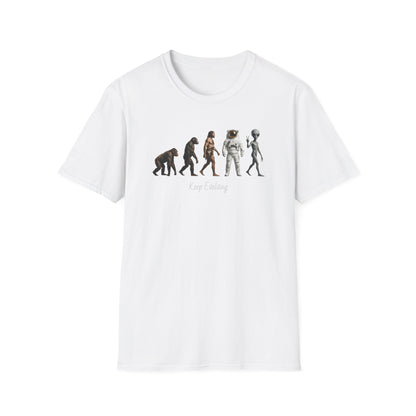 Evolution of Man to Alien T-Shirt — Ape to Alien Graphic Tee
