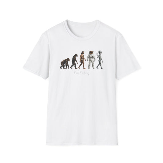 Evolution of Man to Alien T-Shirt — Ape to Alien Graphic Tee