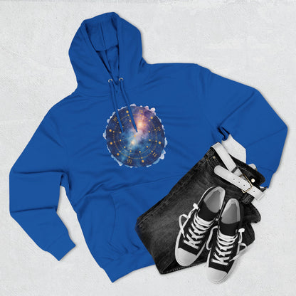 Galaxy Constellation Hoodie — Cosmic Star Map Fleece Pullover