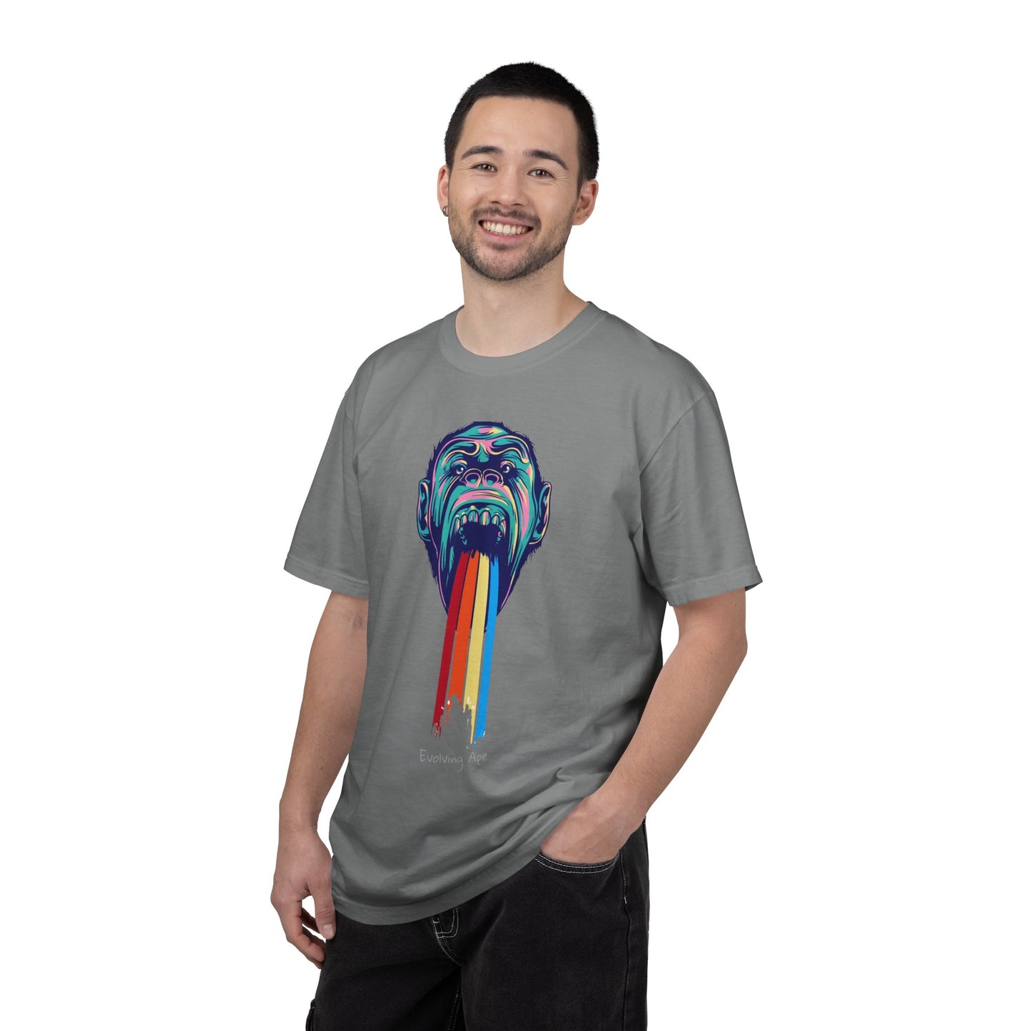 Evolving Ape, Unisex Garment-Dyed T-shirt