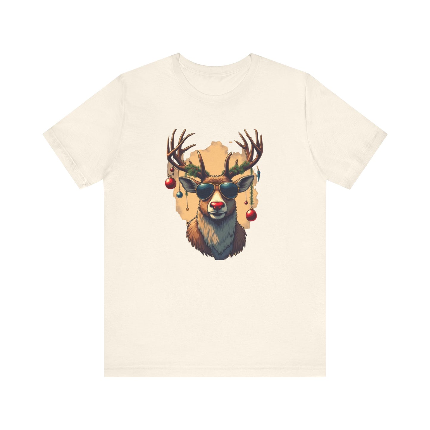 Rudolph the Party Animal, Unisex Jersey Short Sleeve Tee