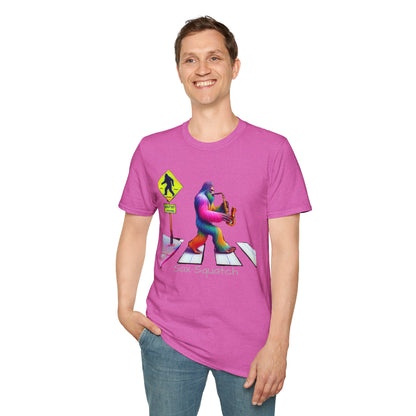 Sax-Squatch, Unisex Softstyle T-Shirt