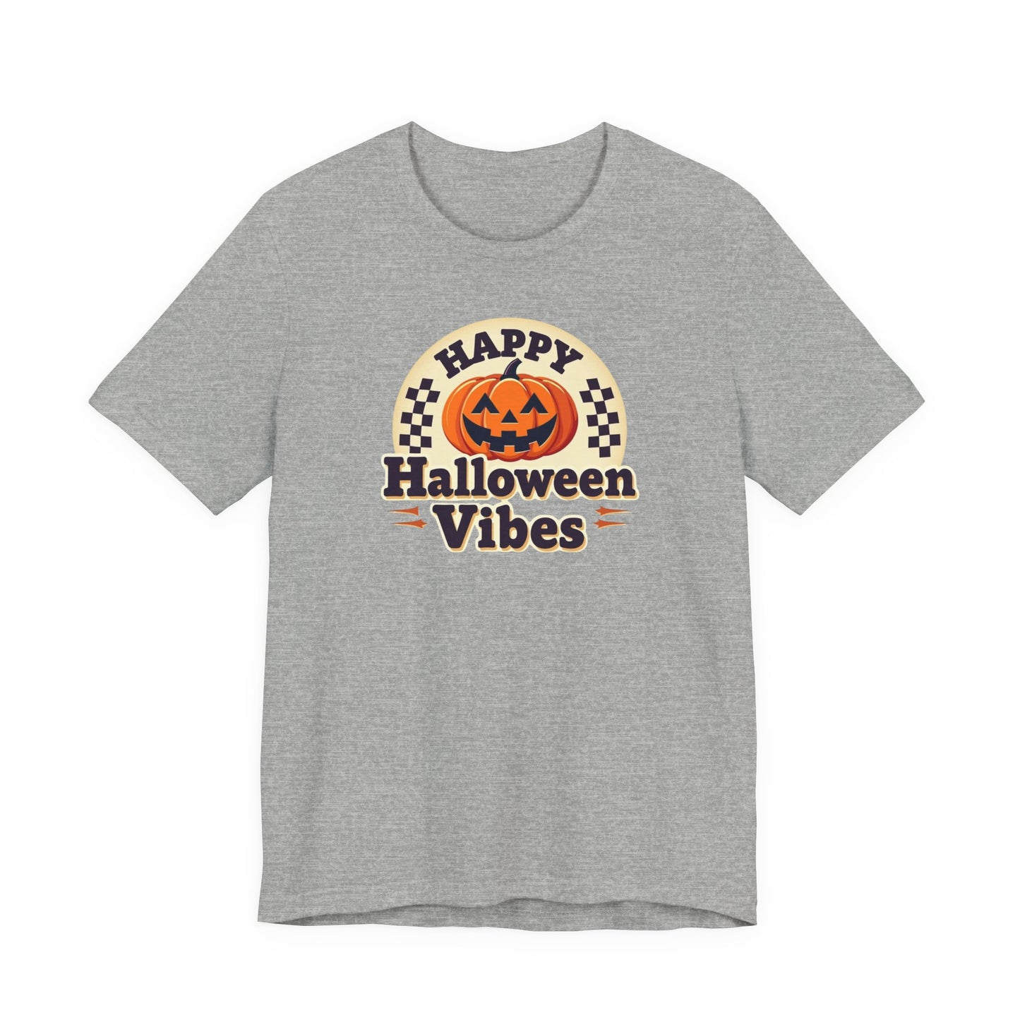 Happy Halloween Vibes Tee — Retro Pumpkin Halloween T-Shirt