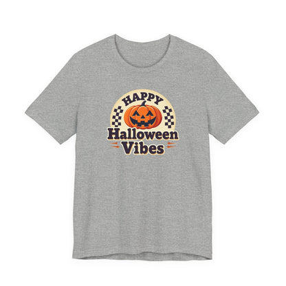 Happy Halloween Vibes Tee — Retro Pumpkin Halloween T-Shirt