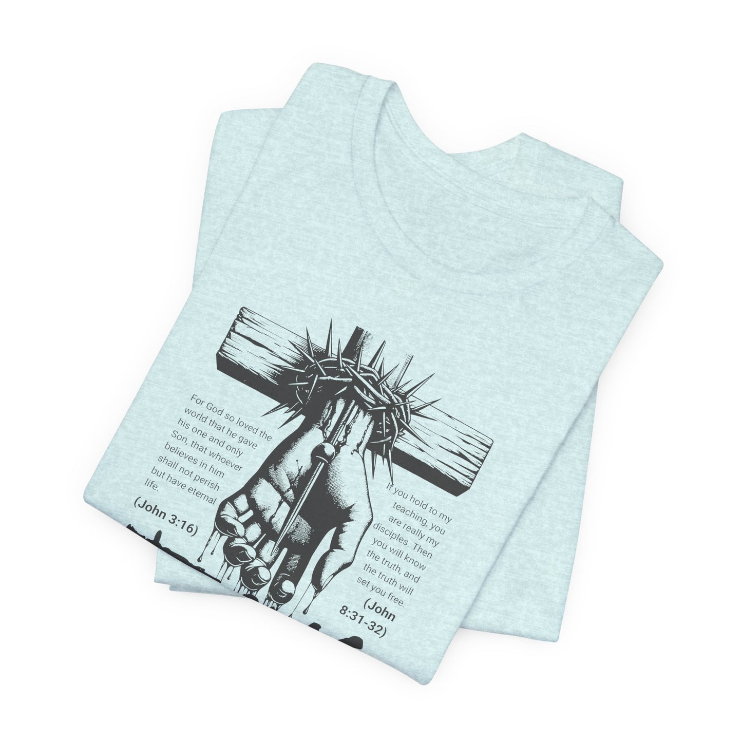 Jesus Forgive Cross T-Shirt — Christian Faith Tee