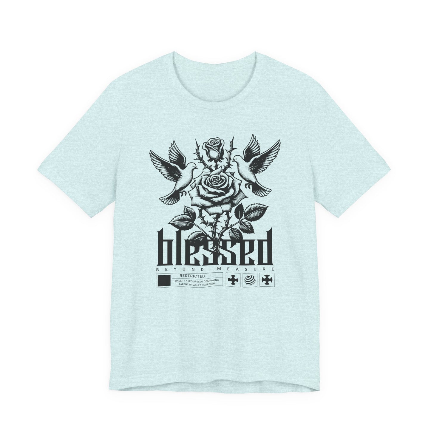 Blessed Rose Tee — Vintage Floral Graphic T‑Shirt