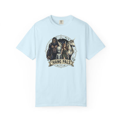 Hang Pals Graphic T-Shirt — Bigfoot, Alien & Unicorn Funny Crew Tee