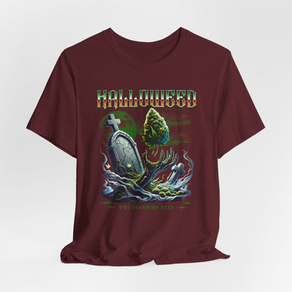 Halloweed, Haunted Herb, Unisex Jersey Short Sleeve Tee
