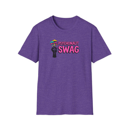 Fistful of Shrooms, Pyschonaut Swag Staple, Psychedelic Graphic T-Shirt, Humor Apparel for Psychedelic Lovers, Perfect for Festivals, Casual Wear, Gift for Friends - Psychonaut Swag