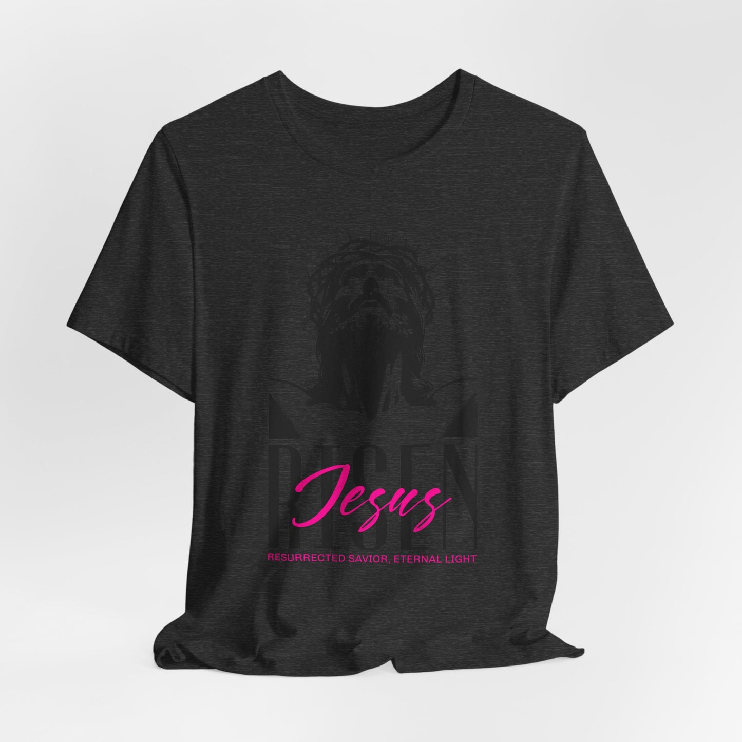 Risen Jesus Portrait Tee — Christian Easter Resurrection T-Shirt