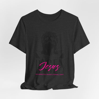 Risen Jesus Portrait Tee — Christian Easter Resurrection T-Shirt