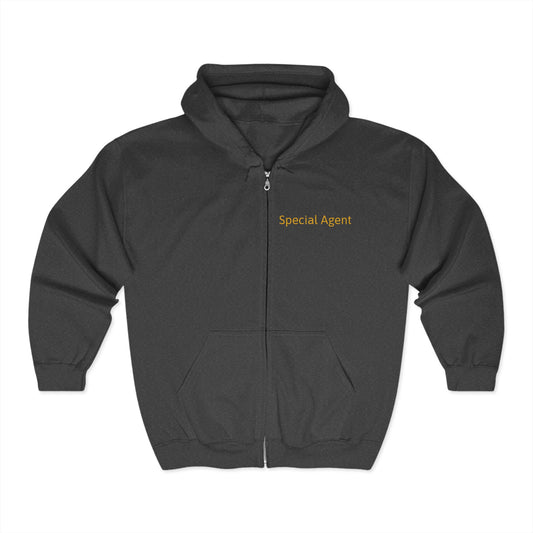 U.A.P. Special Agent Unisex Heavy Blend™ Full Zip Hooded Sweatshirt - Psychonaut Swag