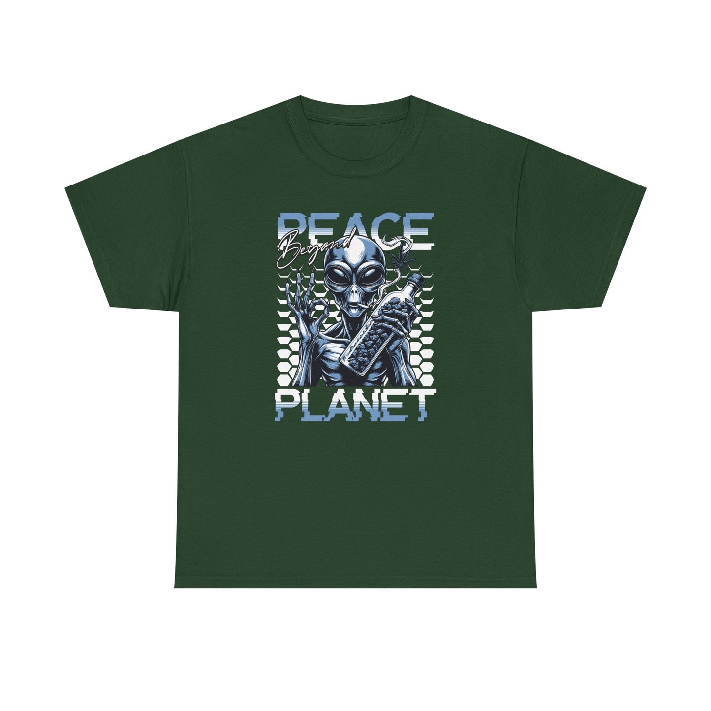 Peace Planet Alien T‑Shirt — Retro Sci‑Fi Graphic Tee