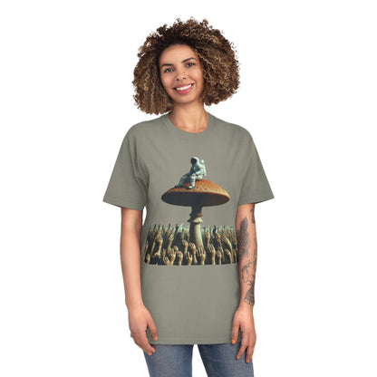 Astronaut on Mushroom, T-Shirt Psychedelic Explorer Unisex Faded Shirt - Psychonaut Swag