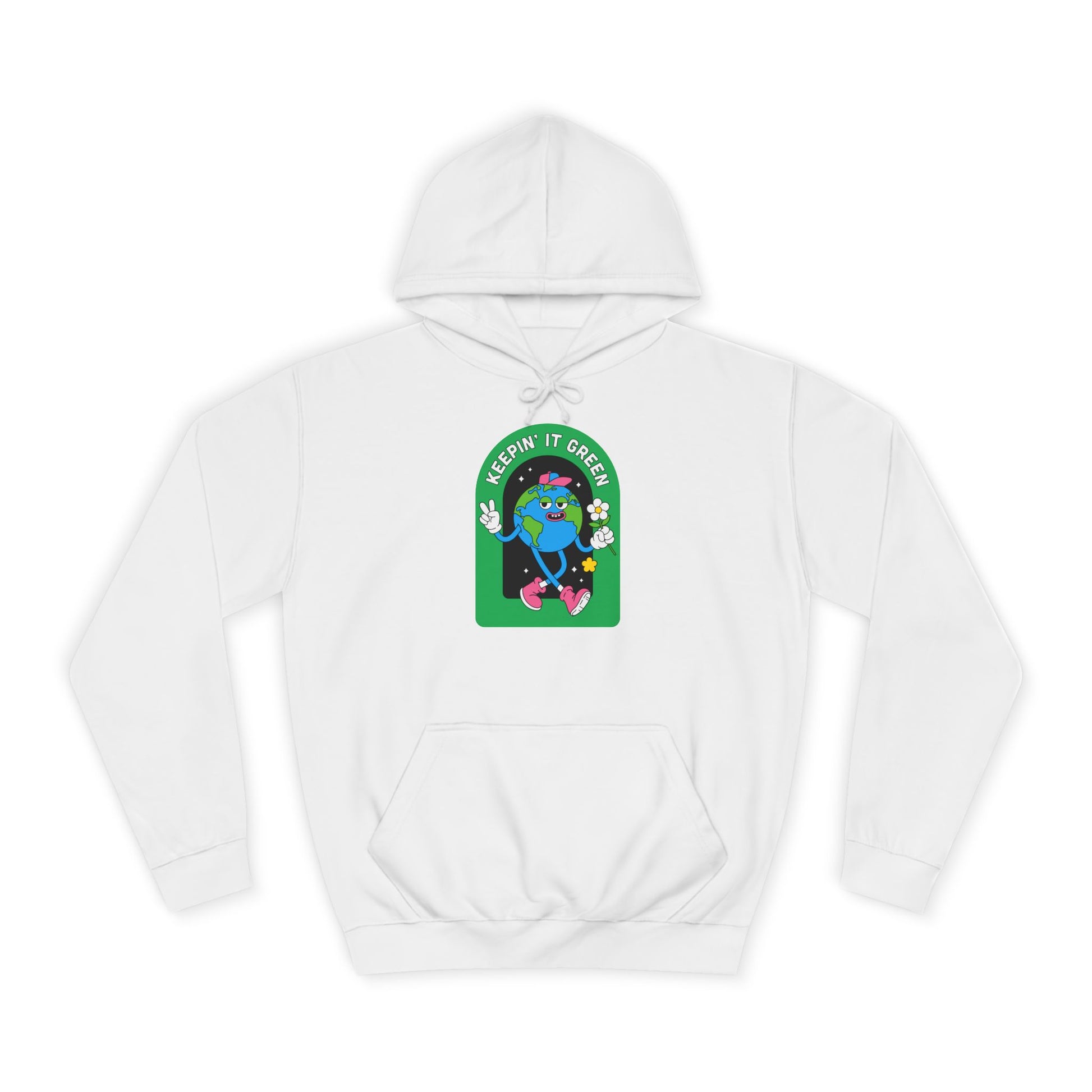 Keeping it Green Unisex College Hoodie - Psychonaut Swag