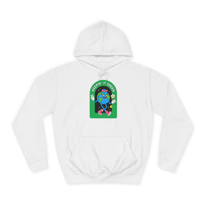 Keeping it Green Unisex College Hoodie - Psychonaut Swag