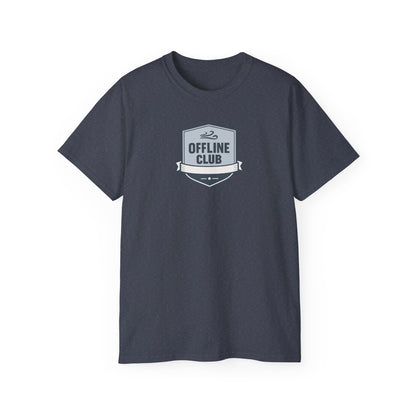 Offline Club Cotton Tee — Vintage Badge Graphic T-shirt