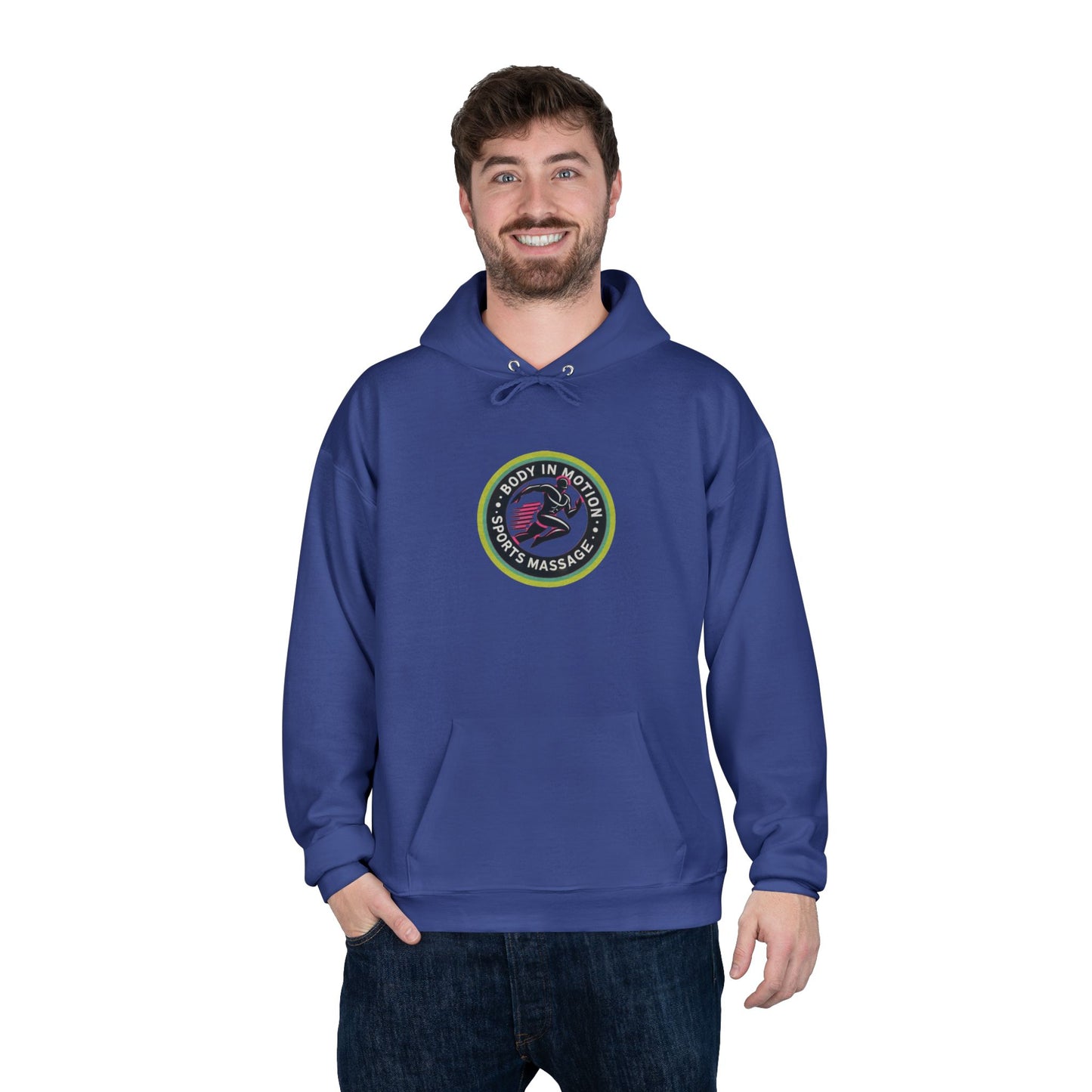 Sports Massage, Logo Hoodie — 'Run Fast' Athletic Pullover