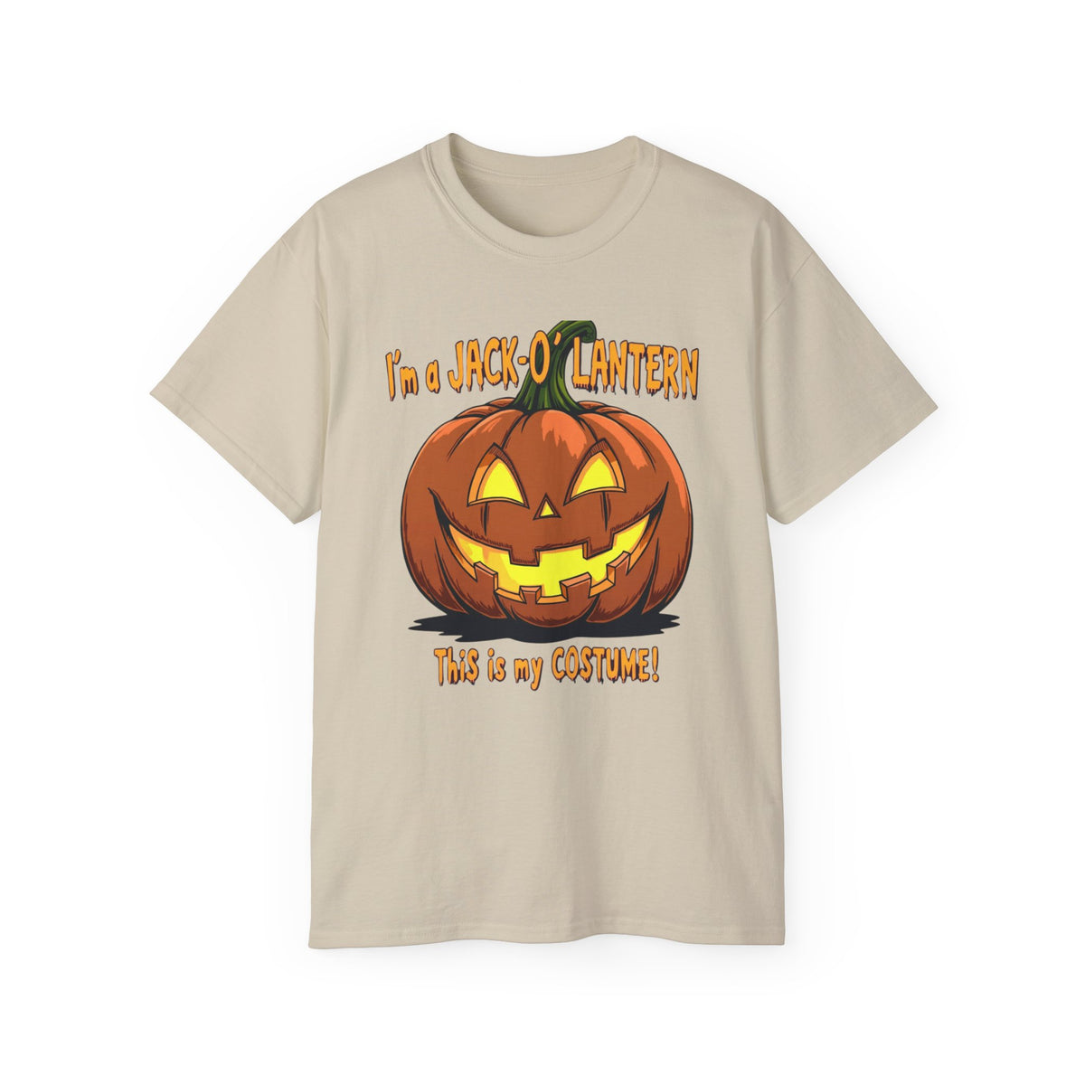 Halloween Jack-O'-Lantern Unisex Tee, Funny Costume Shirt, Spooky Festive Apparel, Halloween Party Gift, October Celebration Outfit