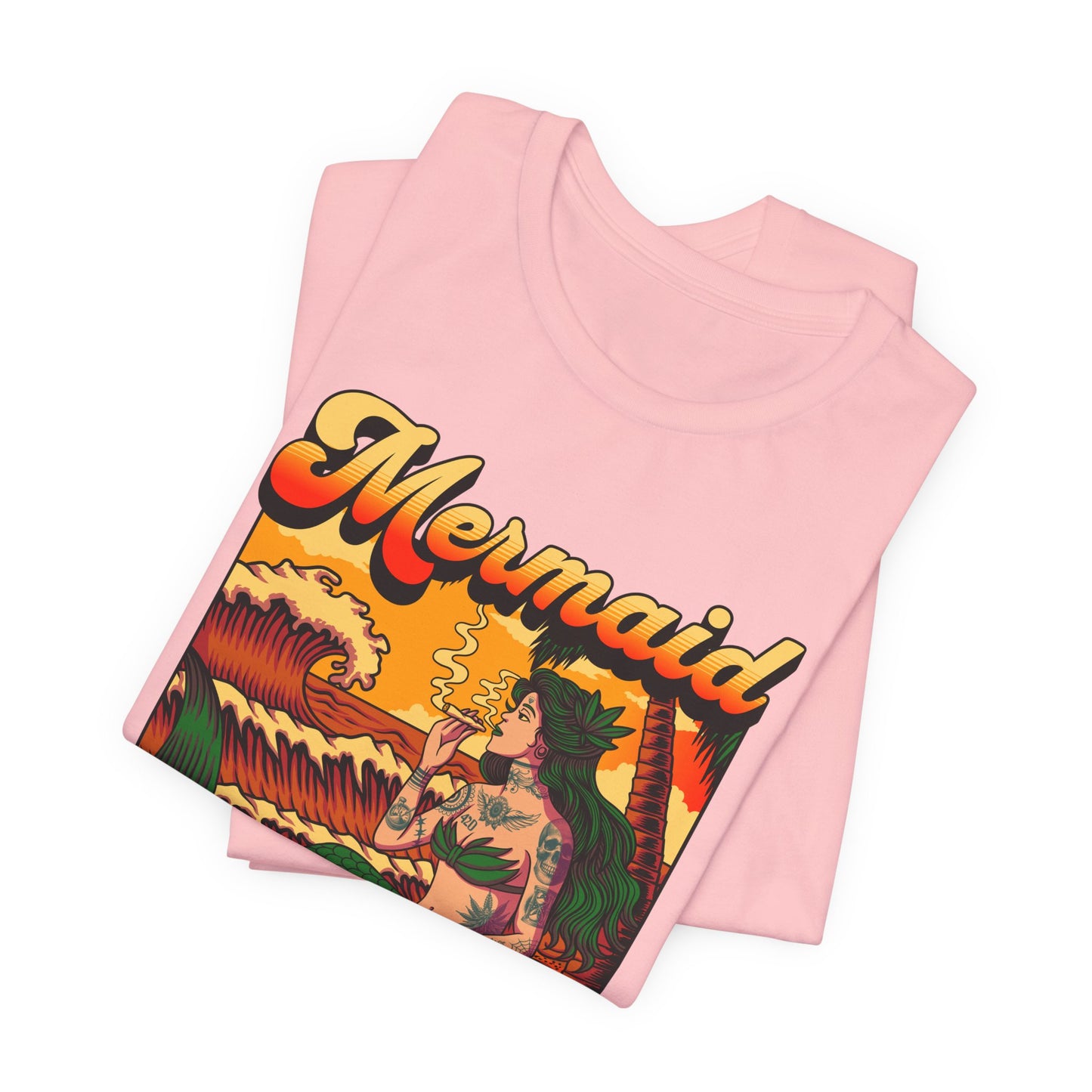 Mermaid Paradise Tee — Retro Vintage Beach Graphic T-Shirt