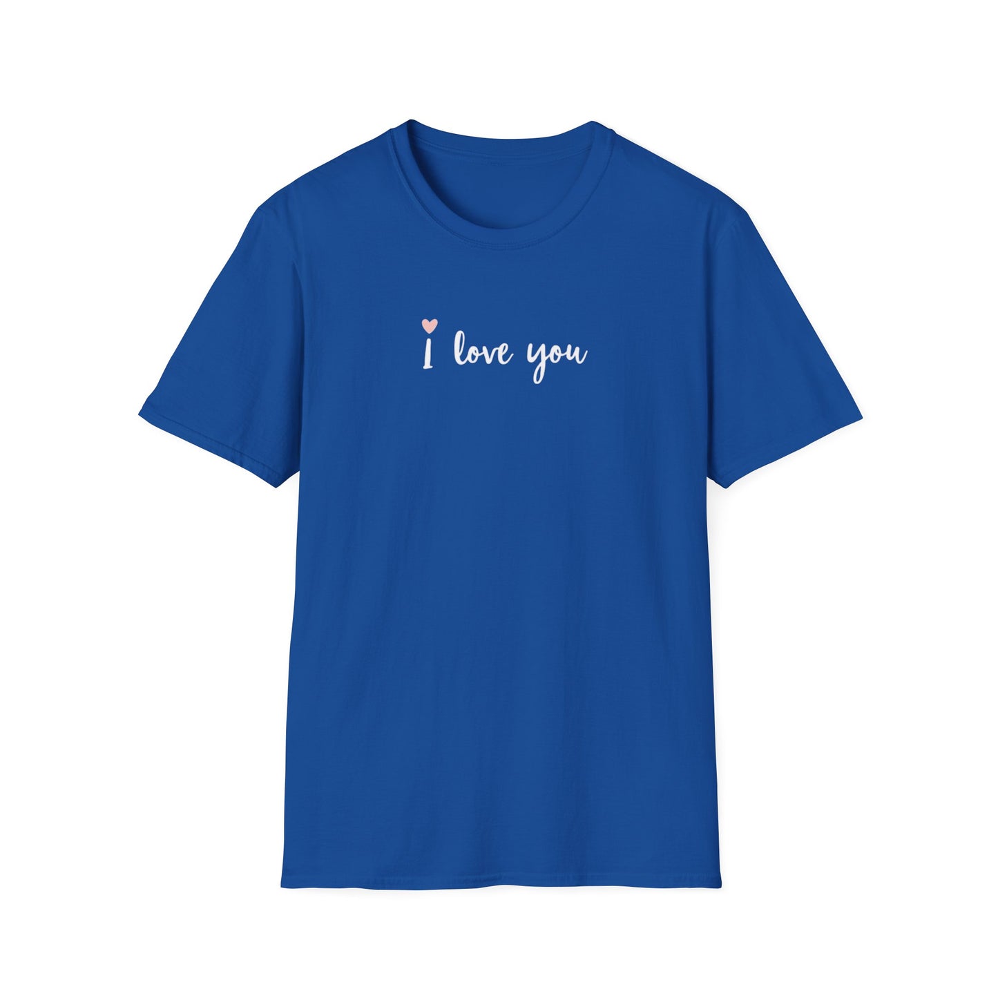 I Love You Graphic Tee — Minimal Heart Script T-Shirt