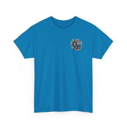 Psychedelic Fish Graphic Unisex Heavy Cotton Tee - Fun & Vibrant Apparel - Psychonaut Swag