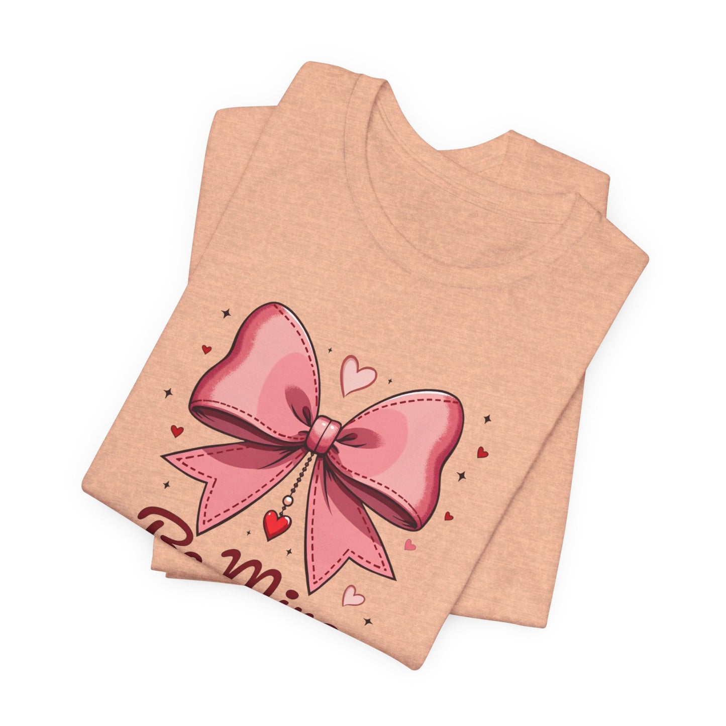 Valentine 'Be Mine' Pink Bow T‑Shirt