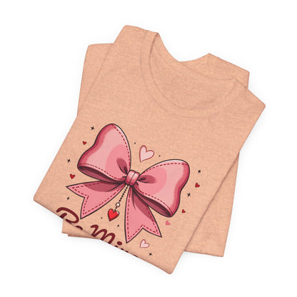 Valentine 'Be Mine' Pink Bow T‑Shirt