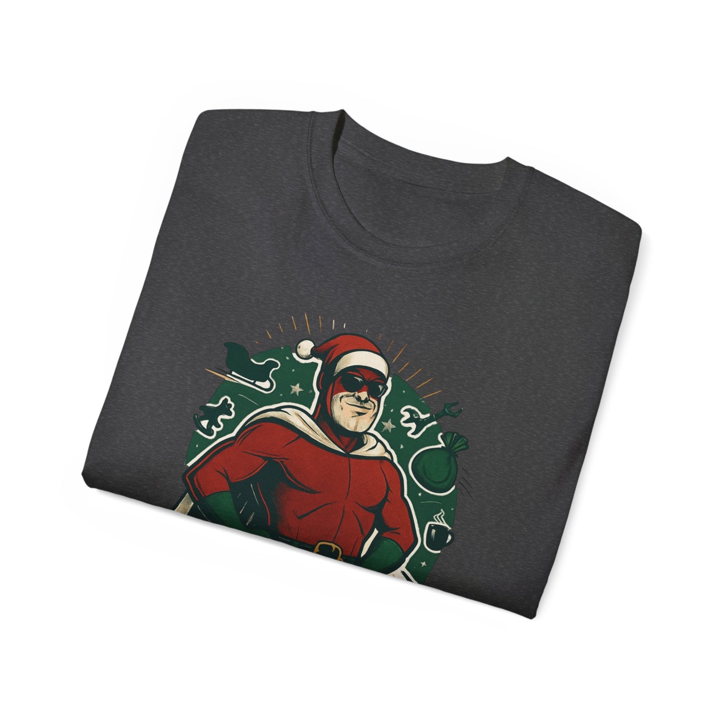Santa Dad T-Shirt — Retro Vintage Father Christmas Tee for Dads