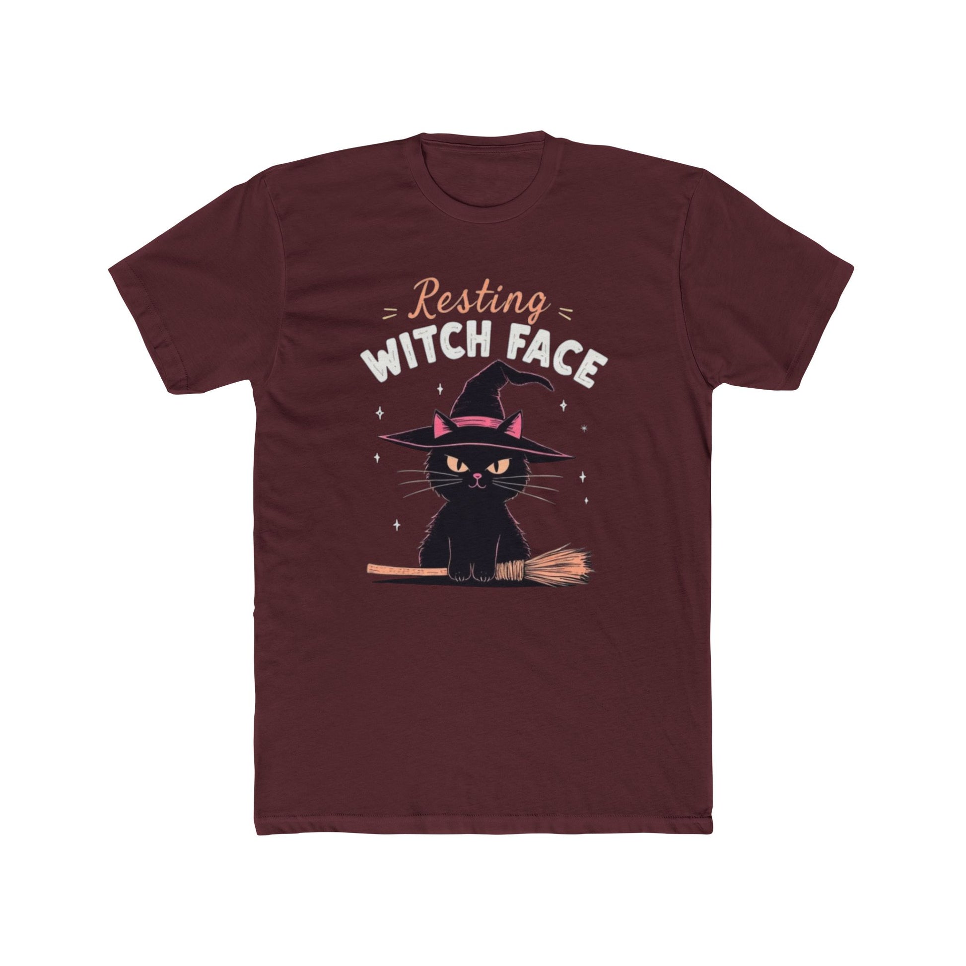 Resting Witch Face Tee - Cute Cat Graphic T-Shirt, Halloween Shirt, Fall Apparel, Unisex Crew Neck, Gift for Cat Lovers - Psychonaut Swag