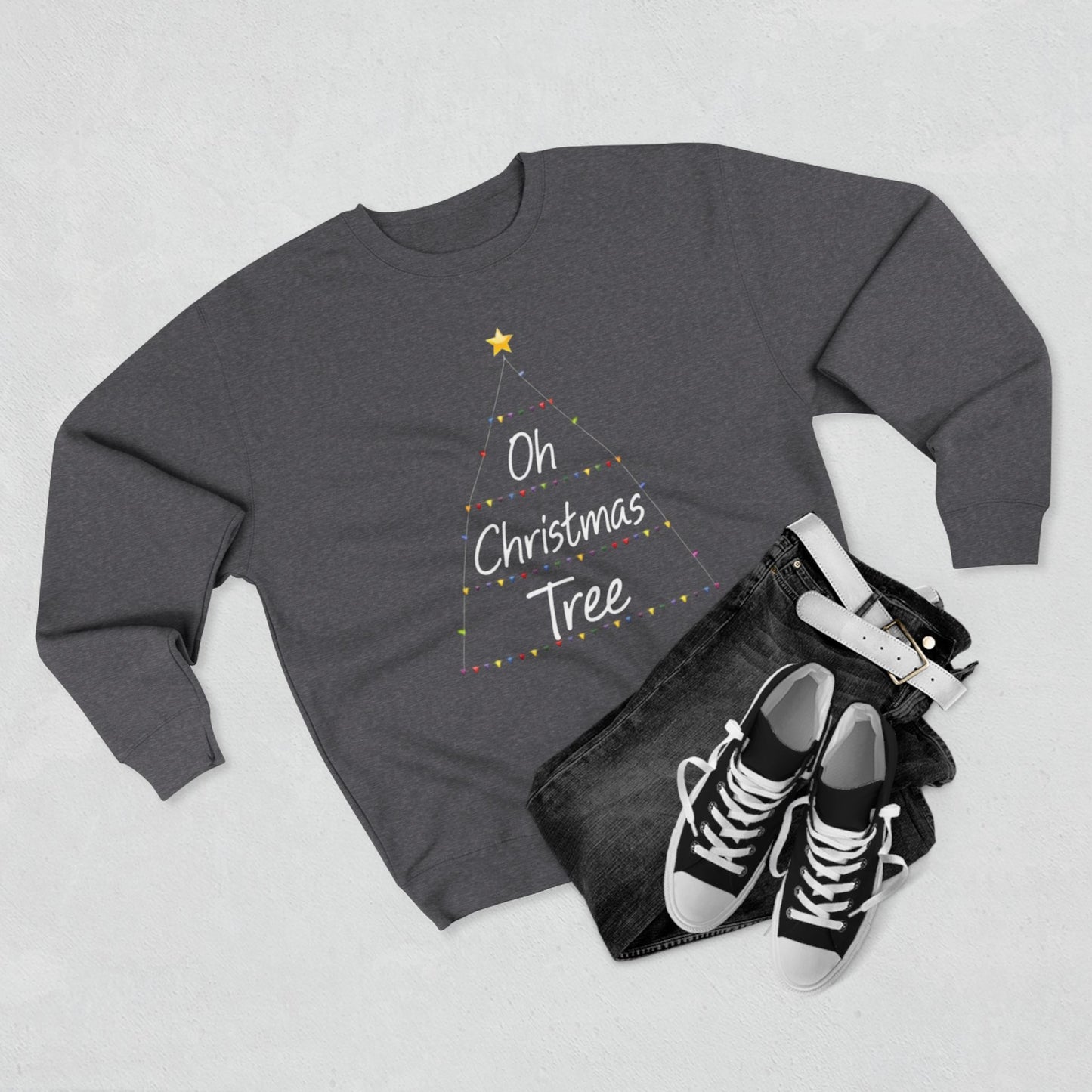 Oh Christmas Tree Sweatshirt — Minimal Holiday Crewneck