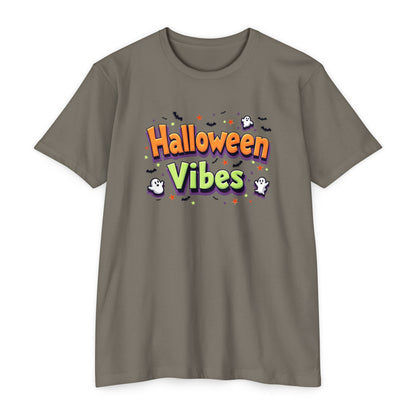 Halloween Vibes Unisex T-Shirt, Spooky Tee, Fall Fashion, Halloween Party Shirt, Gift for Ghost Lovers, Casual Autumn Wear